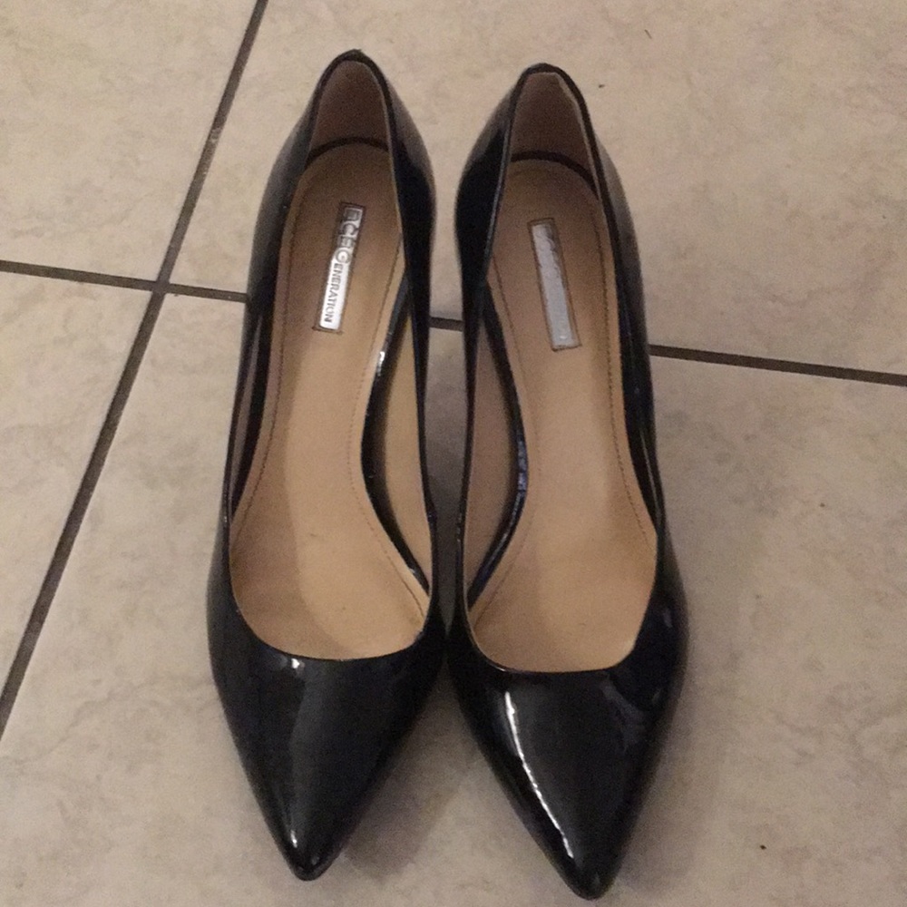 BCBGeneration patent leather black heels.